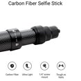 thumbnail image 2 of Perche à Selfie Invisible en Fibre de Carbone Extension Réglable pour Insta 360 X3 / One X2 Go 2 Selfie, 2 of 5