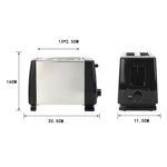 Grille-pain à tranches,BH 002 Grille-pain automatique toaster multifonctions toatre élégant et moderne