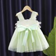 thumbnail image 3 of Été 2022 Nouveautés Filles Sans Manches Col Rond en Maille Fleurs Rose Muti Roupa Infantil Menina Mignonne Robe de Fête Costume 4-7T, 3 of 6