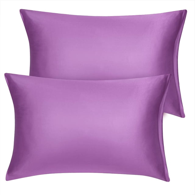 Unique Bargains Satin Pillowcase Zippered Silky Sateen