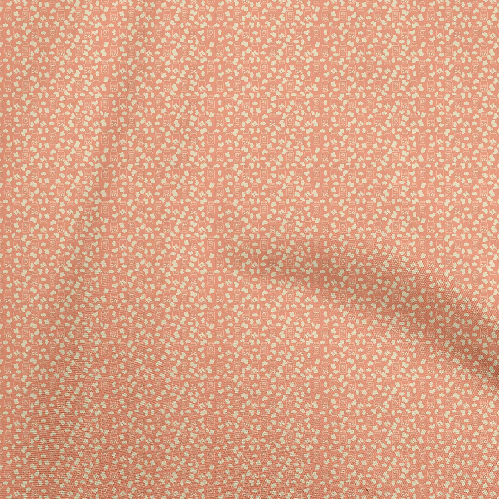 oneOone Velvet Orange Fabric Random Dress Material Fabric Print Fabric By The Yard 58 Inch Wide