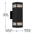 thumbnail image 4 of Artika Strike Modern Outdoor Wall Light, Black, 4 of 8