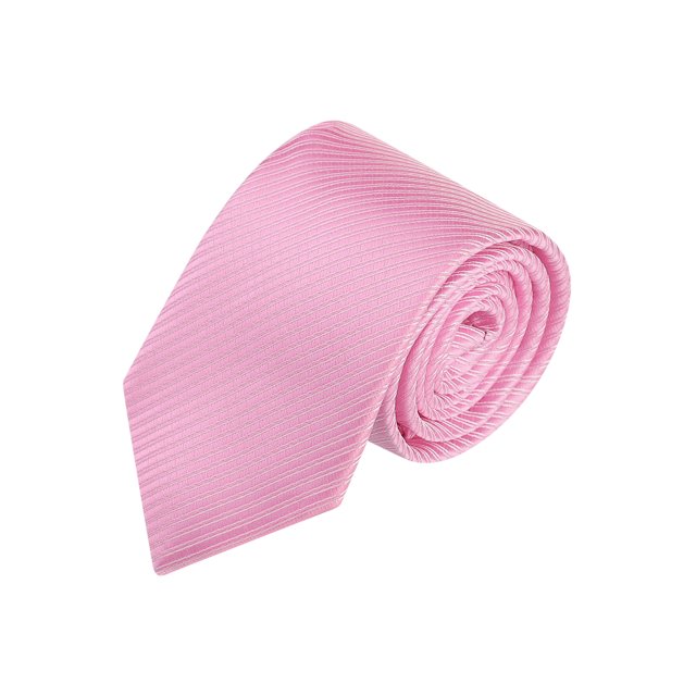 INSPIRE CHIC Men's Solid Color Narrow Stripes Necktie Graduation Suit Formal Ties Pink