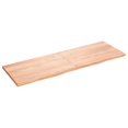 thumbnail image 1 of vidaXL Table Top Light Brown 180x60x(2-4) cm Treated Solid Wood Oak, 1 of 7