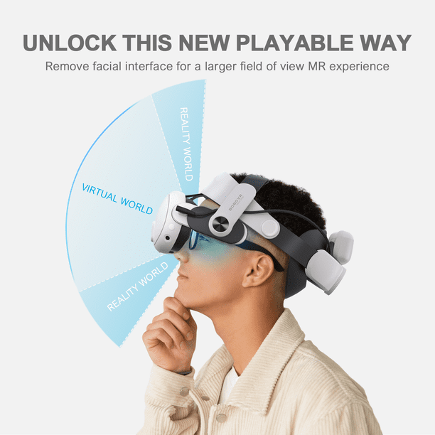 BOBOVR M3 Pro Head Strap with Dual Battery Pack & Magnetic
