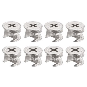 Unique Bargains Cam Lock Nut for Furniture, 8 Pack 14.6x11.1mm Joint Connector Locking Nuts