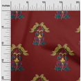 thumbnail image 1 of oneOone Cotton Poplin Fabric Leaves|Bird & Floral Block Decor Fabric Printed BTY 56 Inch Wide, 1 of 4