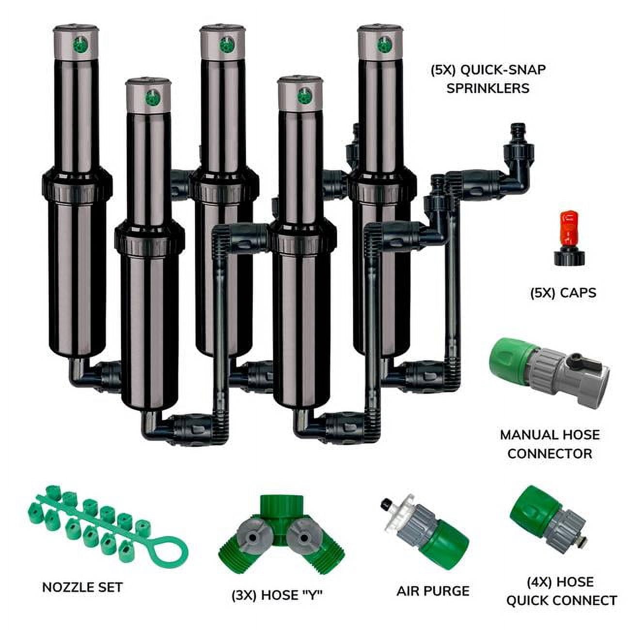 Autowater QSK-745 Arroseur Escamotable Réglable à Enfilage Rapide pour le Sol de 5 Po – Lot de 5