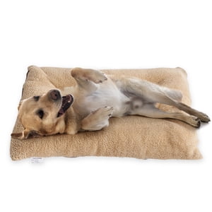 Amdohai Lit de chien pour grands chiens Oreiller de chien rembourré en peluche de chien lit fluffy Cozy