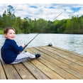 thumbnail image 2 of Portable Fishing Pole Combo Set for Kid, Glass Fiber Fishing Pole Mini luya Rod Set 52" Telescopic Fishing Rods with Artificial Bait and Thread Spool Child Fishing Rods, 2 of 8