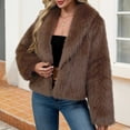 thumbnail image 2 of Tranfacy Manteaux d'Hiver pour Femmes, Manteaux en Molleton pour Femmes, Manteaux Chauds en Molleton pour Dames avec Col Rabattu pour Vêtements d'Extérieur d'Hiver Unis, 2 of 6