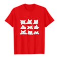 thumbnail image 4 of MIASHUI T-Shirts pour Filles à Col Rond à la Mode, Amples et Décontractés, à Manches Courtes, pour le Quotidien et les Activités, 4 of 4