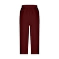 thumbnail image 4 of JIUKE Capri Pants for Women Elastic Waisted Drawstring Summer Lounge Cropped Sweatpants with Pockets, 4 of 7