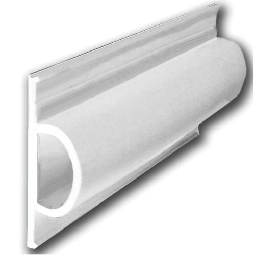 MULTINAUTIC Pare-Chocs de Quai Petit « D » en PVC Blanc avec Profil en D Creux Conçu pour Prévenir les Dommages aux Bateaux pendant l'Accostage, Doté de Propriétés Résistantes à l'Eau Salée, Résistantes aux UV, Sans Marquage et Traitées Anti-Fongus pour la Durabilité.