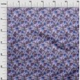 thumbnail image 3 of oneOone Tissu en Coton Flex Violet Pastel Motif Feuille Tropicale Tissu au Mètre 40 Pouces de Large, 3 of 5