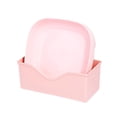 thumbnail image 2 of Pisexur Japanese Style Straw Plastic Spit Skeleton Dessert Fruit Nut Snack Dining Table Pink,Free Size, 2 of 7