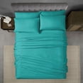 thumbnail image 3 of Swift Home Luxury 4-Piece Sheet Set with Extra Pillow Case, TwinXL, Larkspur Blue, 3 of 8