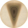 thumbnail image 1 of Ahgly Company Machine Washable Indoor Square Transitional Khaki Gold Area Rugs, 3' Square, 1 of 7
