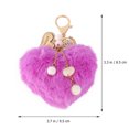 thumbnail image 2 of Porte-clés en Forme de Cœur Pendentif Porte-Clés Ornement Porte-Clés Charmant, 2 of 8