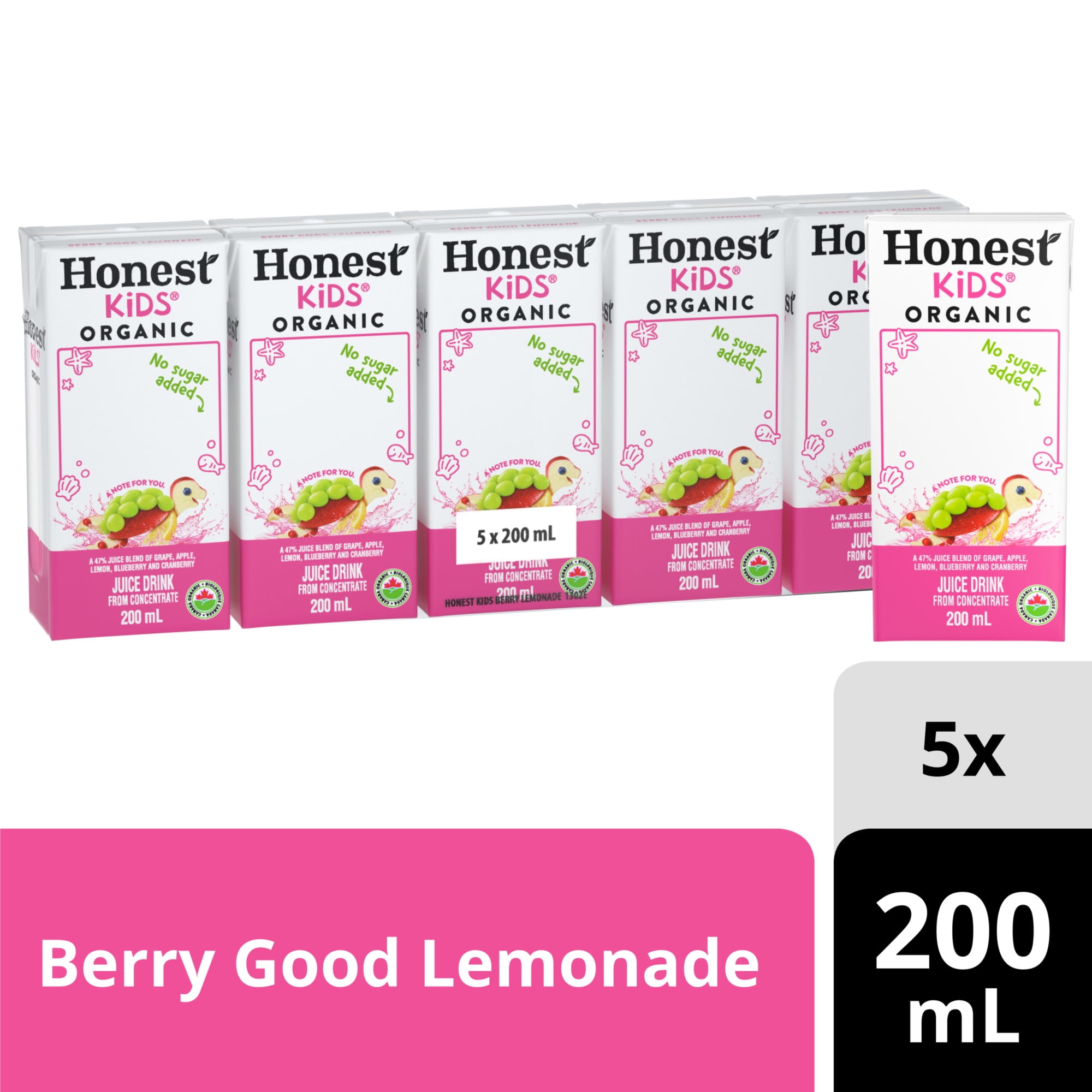 Honest Kids Berry Lemonade Juice Boxes 5x200ml
