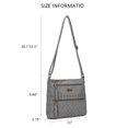 thumbnail image 2 of KL928 Crossbody Bags for Women Shoulder Bag Multi Pocket Soft PU Washed Leather Purse, 2 of 5