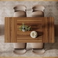 thumbnail image 4 of Table à Manger Rectangulaire de 5 Pouces pour 4-6, Table de Cuisine en Bois, Table à Manger Style Ferme, 4 of 5