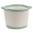 thumbnail image 2 of Cotton Rope Storage Basket with Boucle Rainbow Patch, 2 of 8