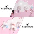 thumbnail image 3 of 2pcs Lovely Cloud Moon Star Shaped Hooks Adhesive Wall Hangers Wall Racks (White), 3 of 9