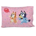 thumbnail image 3 of Bluey 'Balloon Party' Kids 3-Piece Twin Sheet Set, 100% Polyester, Pink, 3 of 7