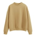 thumbnail image 1 of 2025 Chandails Molletonnés Unis pour Femme Chandail à Manches Longues pour Femmes Logo oneck Tricoté Décontracté Coton Col Rond Chandail Molletonné Uni Chandails Épais Automne Hiver Ample Grande Taille Chandails à Capuchon pour Femmes, 1 of 5