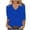 Blue, variant on Meichang 3/4 Length Sleeve Tops for Women Dressy Casual V Neck T-Shirts Tunic Comfy Solid Color Shirts Basic Tees Lightweight Soft Stertch T Shirt Top