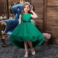 thumbnail image 2 of LUOGENLI Robe Enfants Tout-Petits Bébés Filles Printemps Été Imprimé à Volants Sans Manches Fête Princesse Robe Longue Robe pour Filles Vert 7-8 Ans, 2 of 9