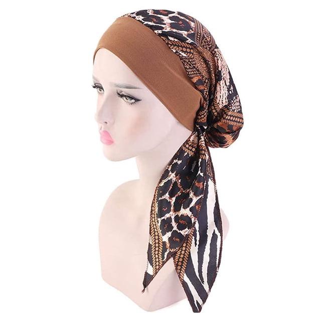 Turban Décontracté Ample à Imprimé pour Femmes, Bonnet de Chimiothérapie, Couvre-Chef contre le Cancer