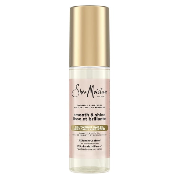 SheaMoisture Lightweight Hair Oil Smooth & Shine Coconut & Hibiscus, 97 ml