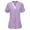 03Pink, variante sur yoeyez Tuniques Médicales Grande Taille pour Femmes Col en V Coupe Ajustée Tenue de Travail Entretien Facile Hauts de Sarrau Médicaux Manches Courtes Blouse d'Infirmière Médicale avec Poches Vert 3TG