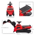 thumbnail image 3 of Aosom 3 in 1 Ride on Excavator Bulldozer, Road Roller w/ Music, Red, 3 of 10