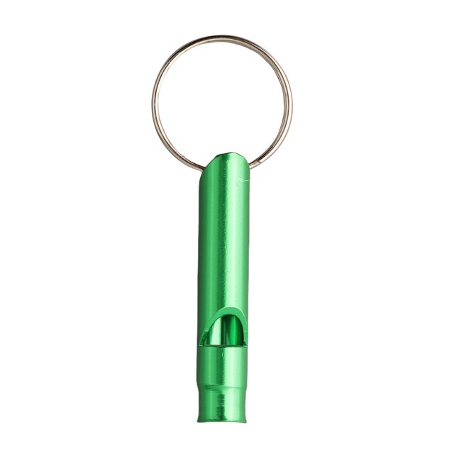 Mini Survival Metal Whistle Distress Pet Training Feeding Helper Green