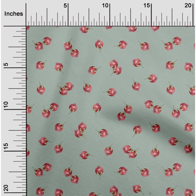 oneOone Viscose Jersey Fabric Pomegranate Fruit Decor Fabric Printed BTY 60 Inch Wide