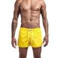 thumbnail image 1 of Dvkptbk Mens Swim Trunks Unisex Casual Drawstring Pocket Solid Candy Five Point Beach Shorts Swim Trunks, 1 of 2