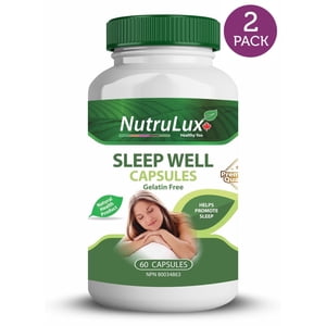 Sleep Well ( 60 mg Vitamin C ) Halal Gelatin Free Capsules(Pack of 2)