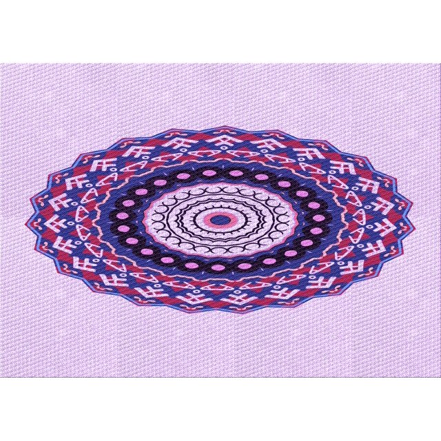 Ahgly Company Machine Washable Indoor Rectangle Transitional Purple Flower Purple Area Rugs, 3' x 5'
