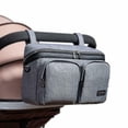 thumbnail image 1 of Sunveno Universal Stroller Organizer – Multifunction Diaper Bag & Baby Essentials Storage, Gray, 1 of 9