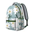 thumbnail image 3 of Floral and Leopard Print Students Backpack Durable Outdoor Backpack with Artistic Wildflower and Butterfly Design, Adjustable Straps, Perfect for School and Travel, 3 of 6