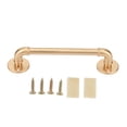 thumbnail image 2 of Door Handle, Round Base Easy Installation Sturdy Antique Drawer Handle  With 4 Screws For Cabinet Retro Silver,Gold, 2 of 8
