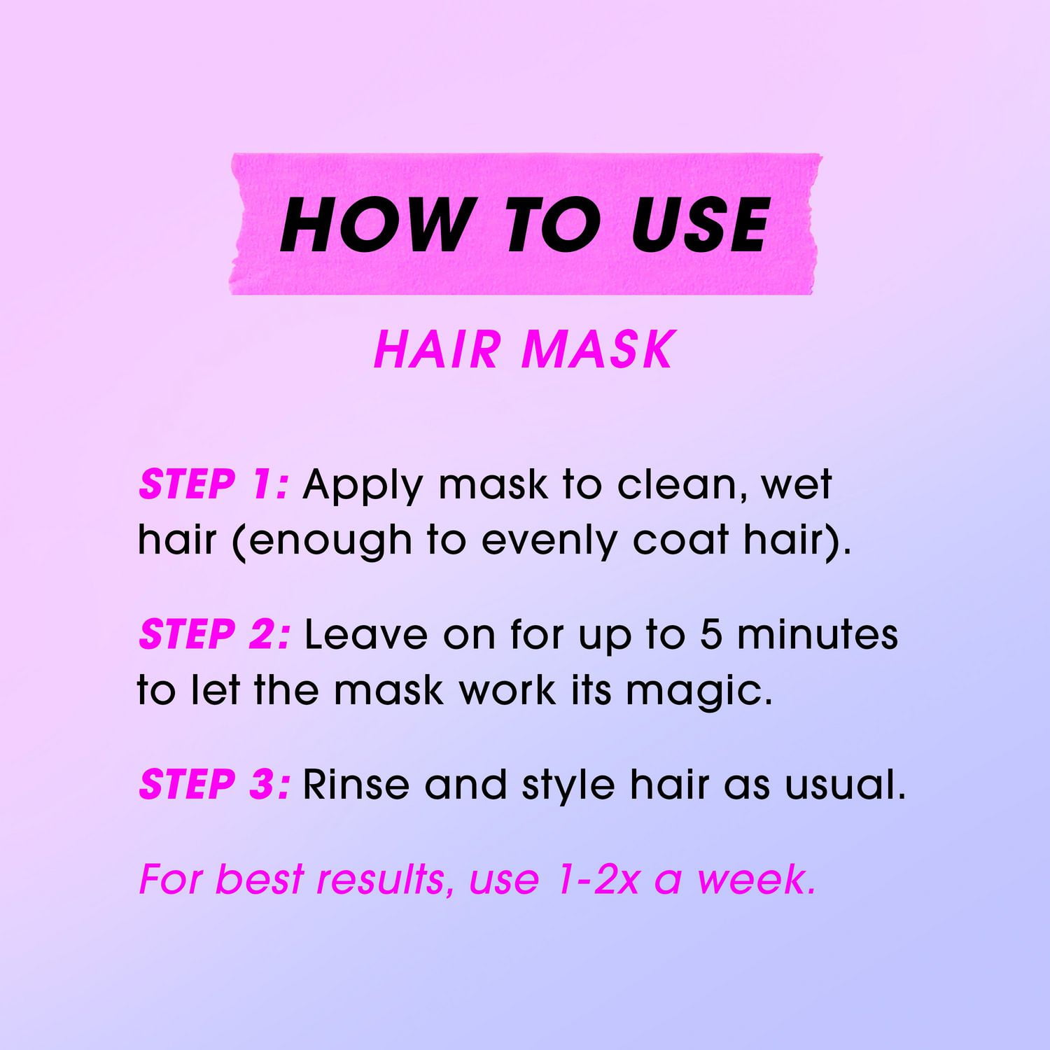 Cry Baby Masque pour les Cheveux