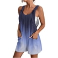 thumbnail image 2 of zanvin women jumpsuits, Women's Summer Adjustable Strap Knot Front Pockets Shorts Overalls Rompers, 2 of 6