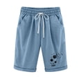 thumbnail image 1 of Birdeem Mode Femmes Short Imprimé Serré Taille Haute Poche Élastique Sports Demi-Shorts Pantalons, 1 of 6