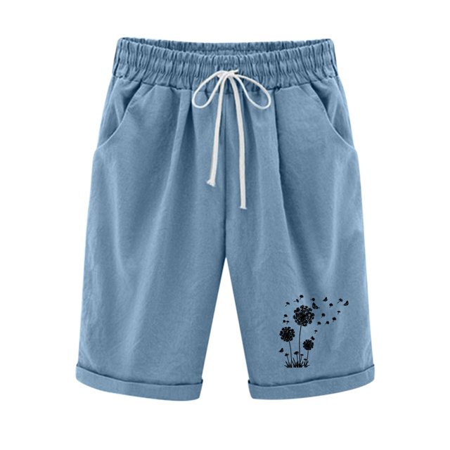Birdeem Mode Femmes Short Imprimé Serré Taille Haute Poche Élastique Sports Demi-Shorts Pantalons
