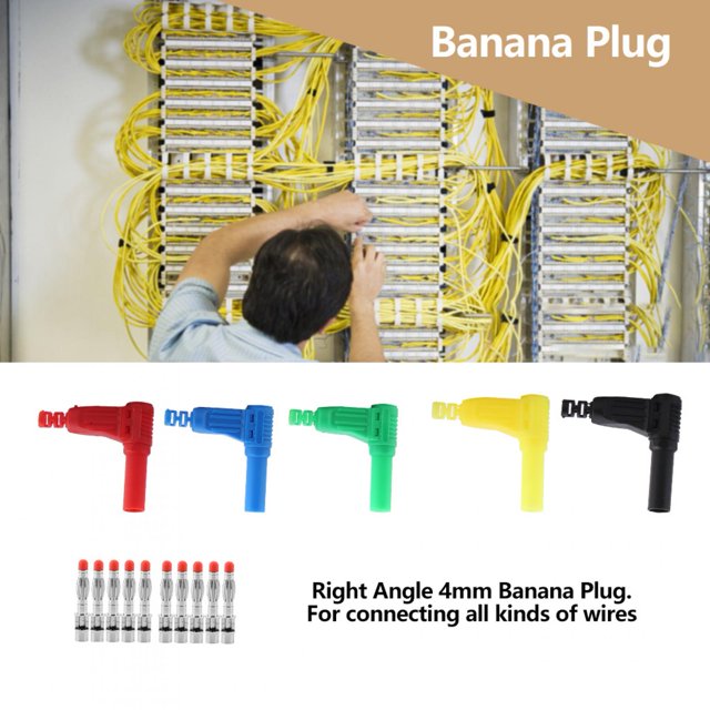 Lightweight 4Mm Banana Connector, Banana Connector, Durable For Cable Electrical Equipment