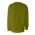 thumbnail image 4 of Hauts pour Femmes Manches Longues Amples Décontractés Tunique Plissée Boutonnée Imprimé Halloween Vert Armée L, 4 of 6